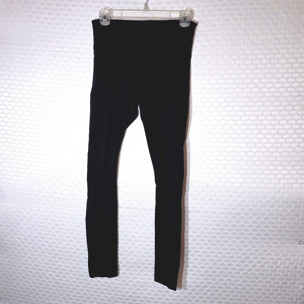 White House Black Market Black High Rise Pull On Leggings Slim Fit Rayon Blend S